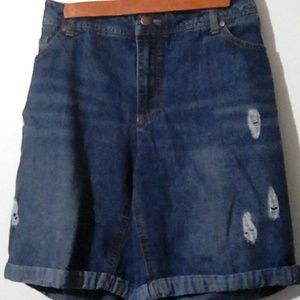 Denim Jean plus-sized Shorts